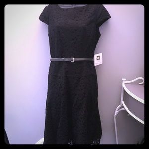 Anne Klein lace dress with belt